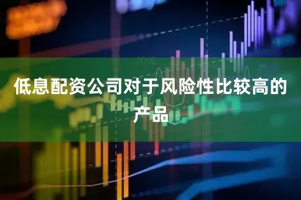 低息配资公司对于风险性比较高的产品